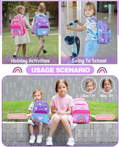 Vankev Mochila Para Niños Para La Escuela, Niñas, Niños De