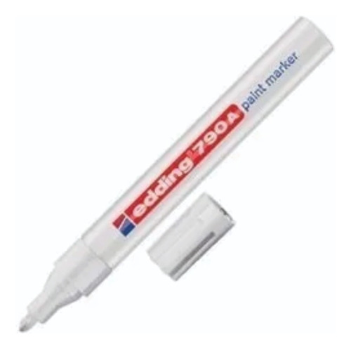 Marcador Edding 790a -blanco 2-4 Mm Paint Marker X5 Unidades