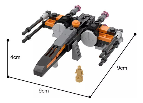 Star Wars Halcón Milenario X Wing Tie At-st Set 4 Piezas