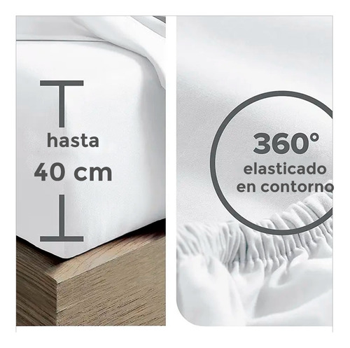 Sabana 100% Algodón, 200 Hilos King Size, 4 Piezas. Percale