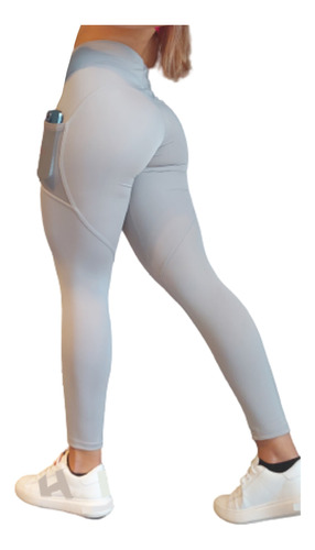 Leggins Deportivo Dama Heart Licra Bolsa Con Transparencia  