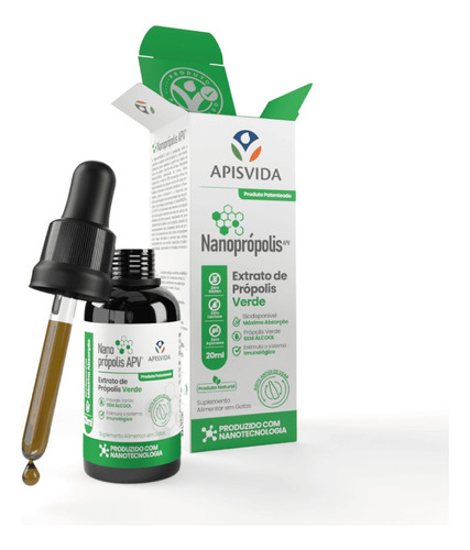 Apis Vida Nanoprópolis Apv® Extrato De Própolis Verde 20ml