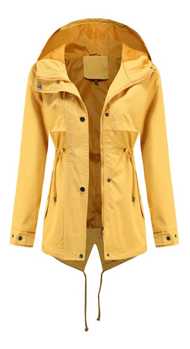 Chaqueta Con Capucha Exterior Para Mujer Parka Resistente 