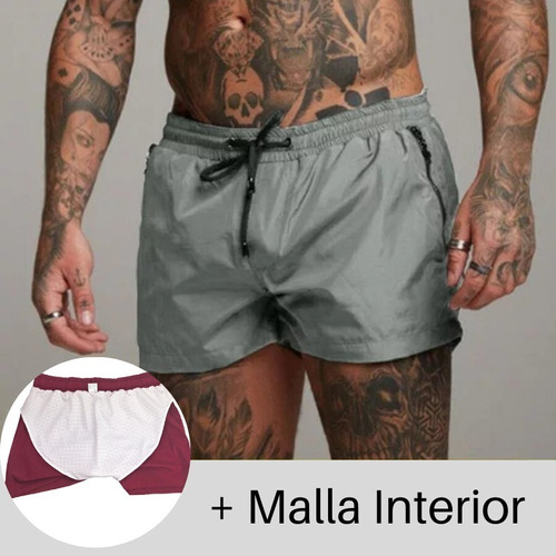 Pantaloneta Corta Hombre, Para Baño Piscina Playa Sexy