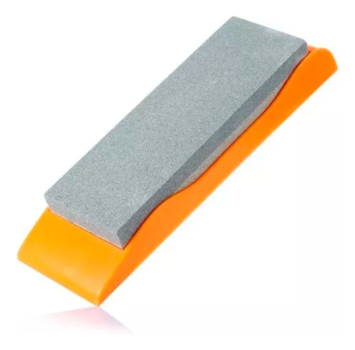 Afilador De Cuchillo Piedra Base Plastico 18x4 Cm Afilador