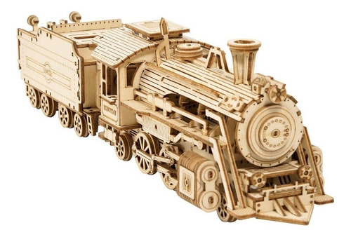 Rompecabezas 3d Model De Ensamblaje De Tren De Vapor 1860