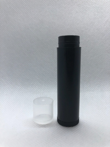 Tubo Envase Balsamo Labial Vacio. 100 Pzs Negro Natural