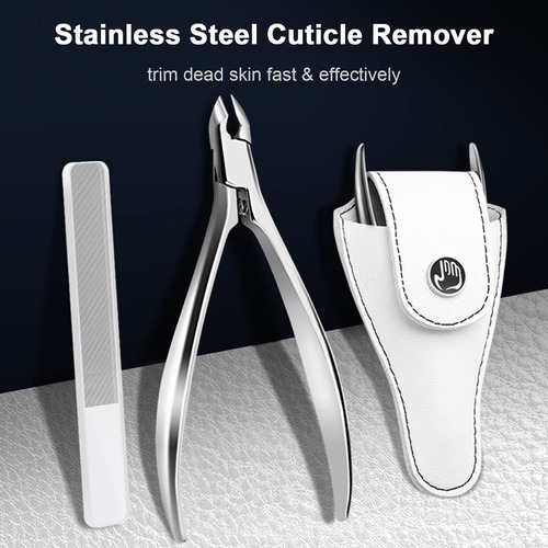 Removedor De Cutículas, Uñas, Uñas, Estuche, Cortador Inoxid