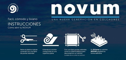 Imagen 4 de 5 de Colchon Novum Bioactive 1 Pl Comprimido Celta