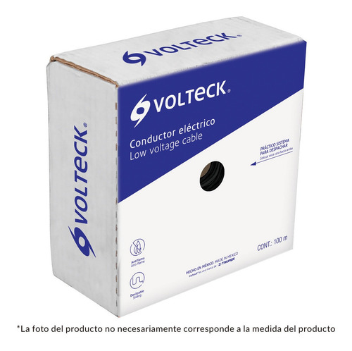 Imagen 2 de 5 de Cable Calibre 8 Thhw-ls Negro Voltech 46050