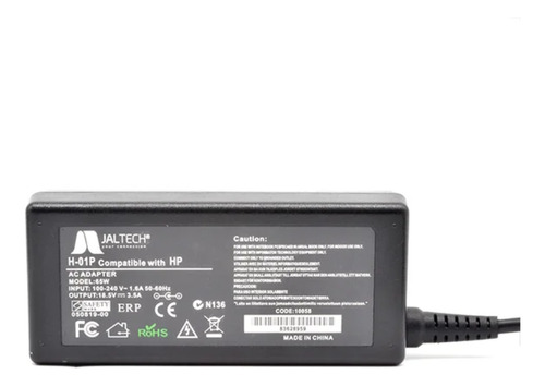 Cargador De Portatil Para Hp 18.5v 3.5a Punta Amarilla 