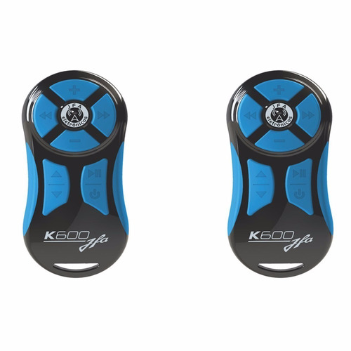 Kit Com 2 Controles Longa Distancia Jfa Preto Com Azul K600