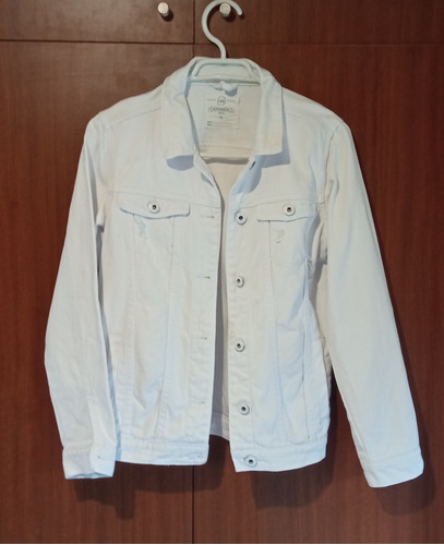 Chaqueta De Mezclilla Blanca Urban Talla 16 