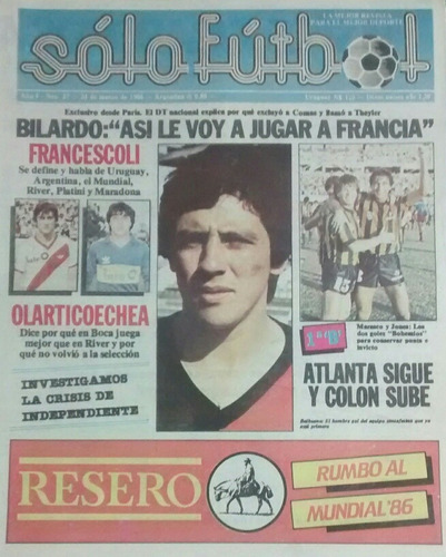 Revista Solo Futbol 37 Poster Huracan Figuritas Sarmiento