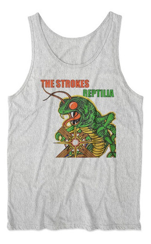 Musculosa The Strokes Reptilia Gris Melange