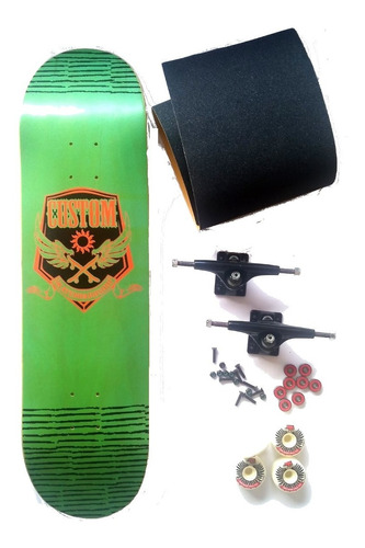 Skate Customskates Pro 8.25 Truck 139 Rodas Moska