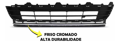 Kit Parachoque + Grades Com Furo Prata Fox 2015 2016 A 2020