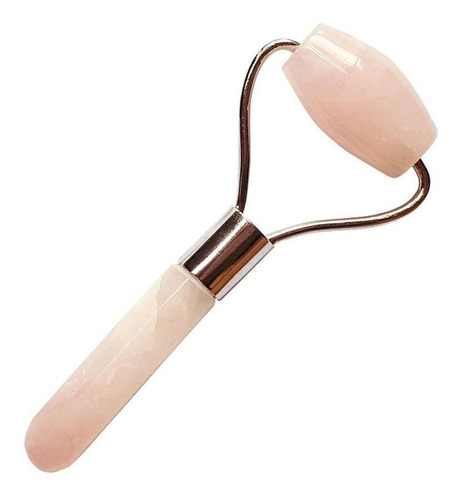 Massageador Facial De Quartzo Rosa Roller - Elemento Mineral