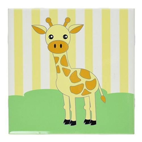 3drose Llc Baby Animals Giraffe Azulejo De Ceramica De 6 Pul