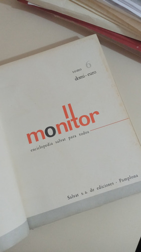Monitor Tomo 6 Enciclopedia Salvat 