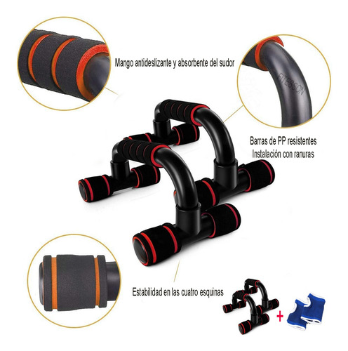 1 Pair Of Push-ups For Fitness Push-ups + 1 Pair Of Gloves