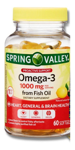 Omega 3 1000 Mg - 60cap Blds 30sr - Unidad a $3948