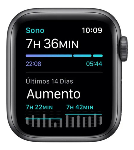 Imagem 5 de 8 de Apple Watch SE (GPS, 40mm) - Caixa de alumínio cinza-espacial - Pulseira esportiva Preto