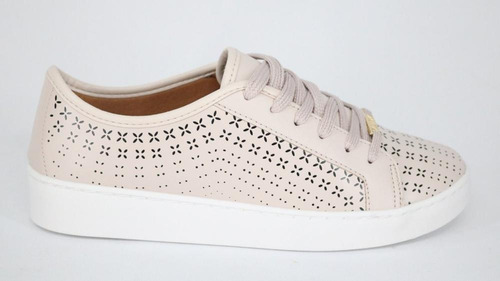 Tênis Vizzano Casual Cadarço Creme