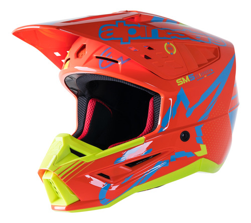 Casco Motocross Enduro Sm5 Action 4475 Alpinestars