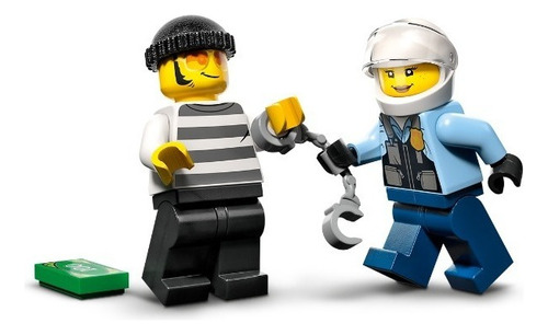 Kit Lego City Moto De Policía Y Coche A La Fuga 60392 3+ Can