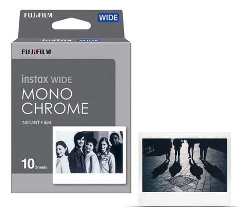 Película instantánea monocromática ancha Fujifilm Instax Wide - 10 fotos