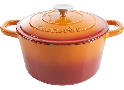 Horno Holandés De Hierro Fundido Esmaltado Redondo Crock-pot