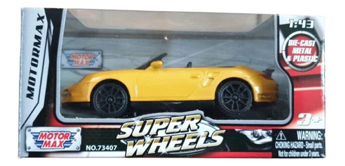 Porsche 911 Carrera Cabrio Escala 1/43 Motormax Super Wheels