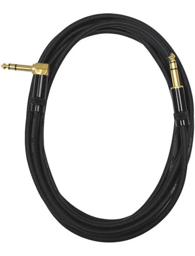 Cable De Conexion Trs 1/4  Recto Macho A Trs 1/4  | Negro