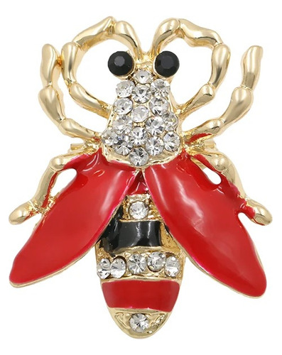 Prendedor Pin Abeja Elegante Para Mujer Homber Clip Joyas