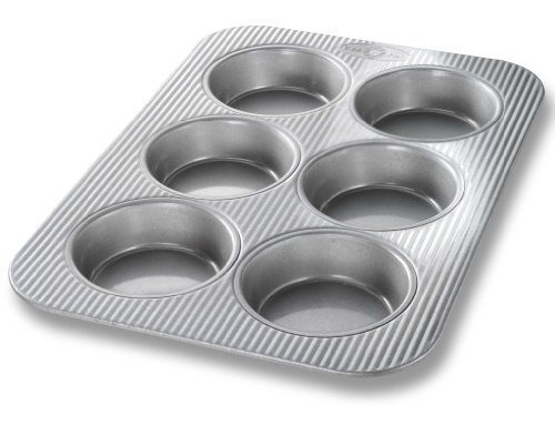 Usa Pan Bakeware Mini Cacerolas Redondas De La Torta, 6 Pozo