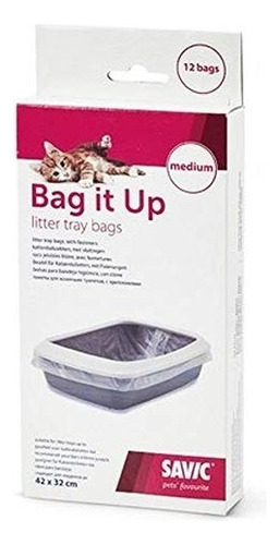 Bag It Up Bolsas Para Baño De Gato 55x43cm / Catdogshop Color Blanco