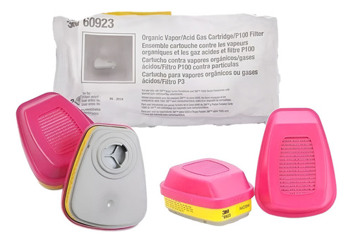 Máscara respiratoria de alto rendmiento 3M 60923 talle U