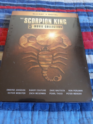 Blu Ray Box Coleção Escorpião Rei 5 Filmes Com Luva Lacrado