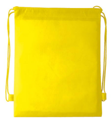 100 Pack Morral Ecológico Non Woven Mochila Amarillo 33x40