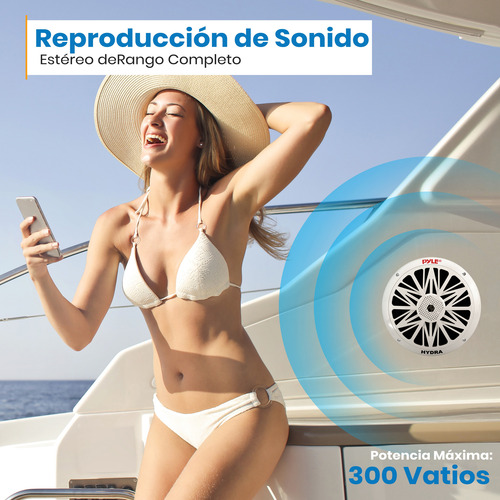 Bocinas Marinas 8 Pulgadas Pyle 300w Plmr82 2 Vias