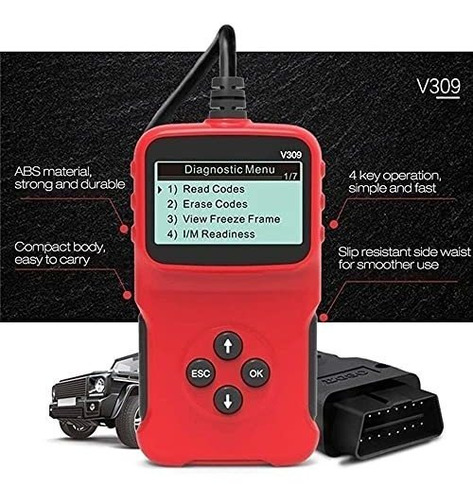 Obdii Scanner Code Reader Car Engine Fault Diagnostic