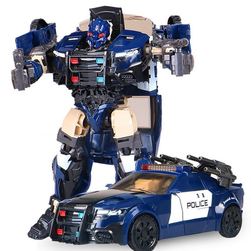 Boneco Transformers Barricade Tf5 Robô E Carro Polícia 19 Cm