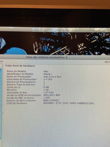 iMac 8.1 20 Polegadas 2008