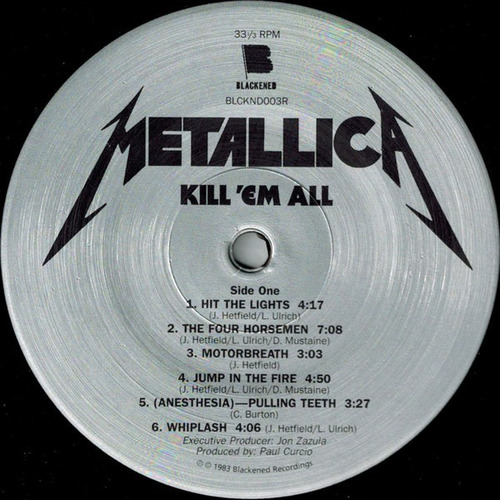 Imagen 3 de 8 de Vinilo Metallica Kill 'em All Imp. Usa Nuevo Sellado