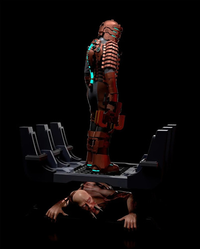 Isaac Clarke Dead Space Game 26cm Estátua Figura Resina