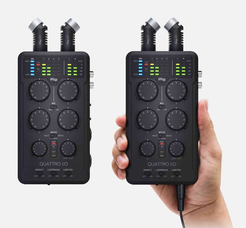 Interfaz De Audio Mix Ik Multimedia Irig Quattro I/0 Deluxe