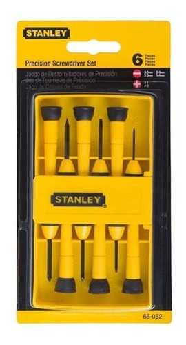 Set Destornilladores Stanley 6 Pz Precisión Perilleros 66052