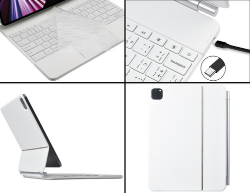 Imagen 6 de 7 de Teclado Magic Trackpad Para Apple iPad 12.9 2021 2020 2018 Ñ