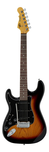 Guitarra eléctrica para zurdo G&L Tribute Legacy de fresno/tilo 3-tone sunburst brillante con diapasón de jatoba